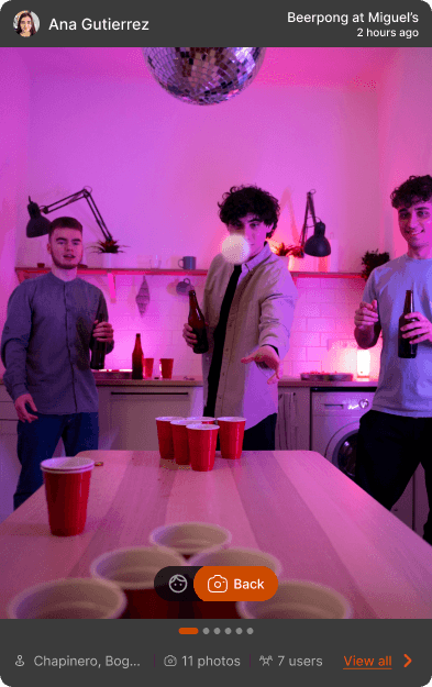 Flow app post event card